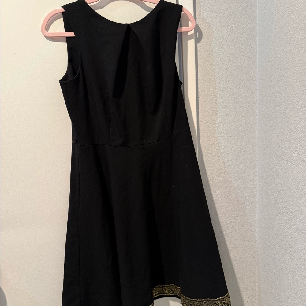 Alyx Black Mini Dress with Gold Detailing